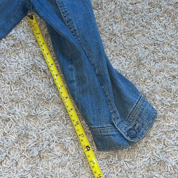 Vintage jean Jacket by Live A Little, Womens Size Medium, Pearl and Brass Button - Picture 12 of 16